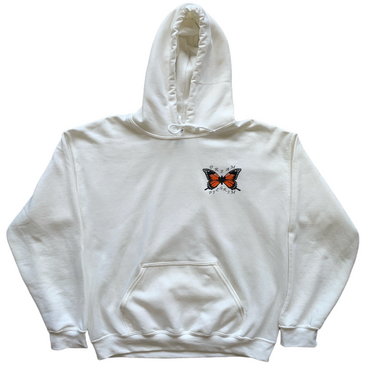 VOL. 1 Butterfly Hoodie - White