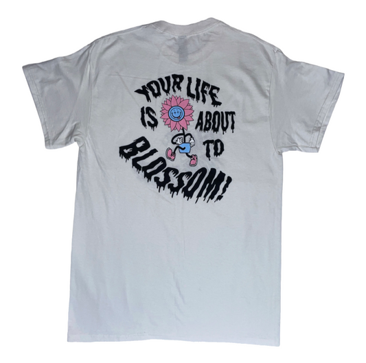 VOL. 4 Blossom Tee - White